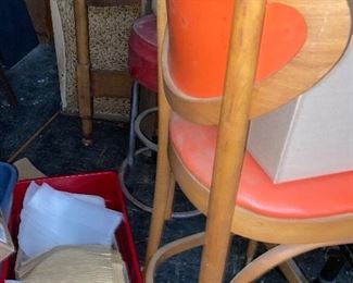 Orange bar chairs $35ea