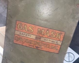 Gas masks and case