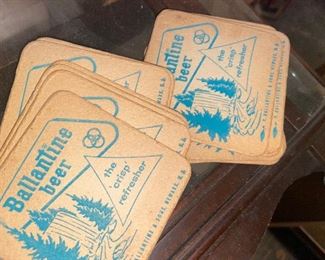 Ballentine Beer advertising mats