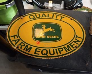 METAL JOHN DEERE SIGN