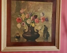 Framed floral print