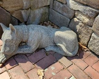 Just added. Large cement dog. 