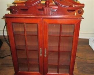 Wall mount display cabinets (4)