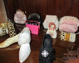 Collectible miniature shoes and purses
