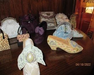 Collectible miniature shoes and purses