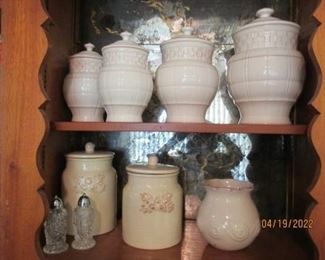 Cannister set and storage jars w/ s&p