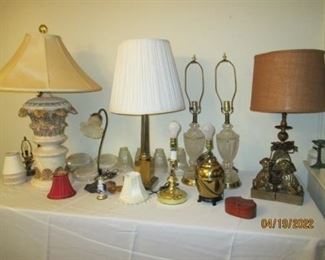 Lamps and shades galore!