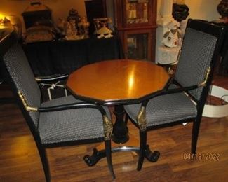 Small table.  2 chairs.  Sold separately or as a set.  All in very good condition.