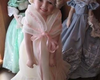 Shirley Temple "Flower Girl' Doll - The Franklin Mint.