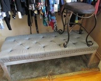 Bench and small stool