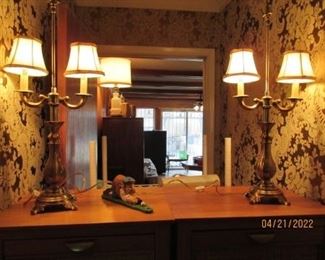 Pair Buffet lamps