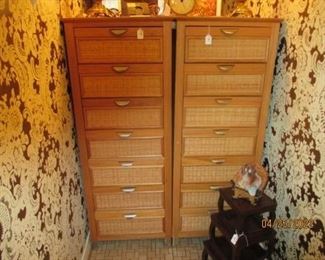 2 - 7 drawers cabinets