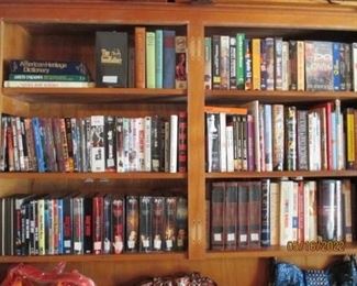 Dvd's, Books, The Godfather VHS set; The Best of Johnny Carson VHS. 