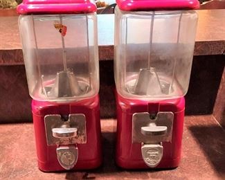 Vintage gumball machines