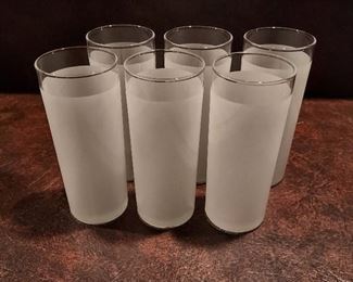 Vintage frosted tumblers