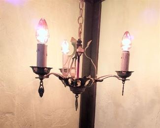 Restored antique hanging swag