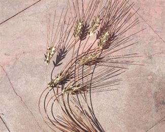 Large (appx 34" tall) C. Jere signed brass/copper wheat sculpture