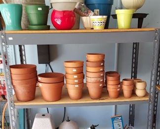 Lots of pots and gardening stuff