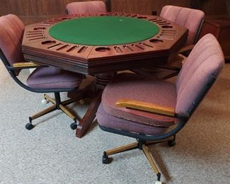 Poker table +4 chairs