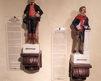 McCormick Wyatt Earp and Doc Holiday decanters