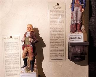 McCormick Wild Bill Hickok and Billy the Kid decanters