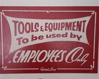 Vintage auto shop sign