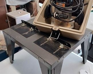 Craftsman router, bits and stand