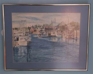 "Riverscape" by Beverly Jockers, signed and numbered print