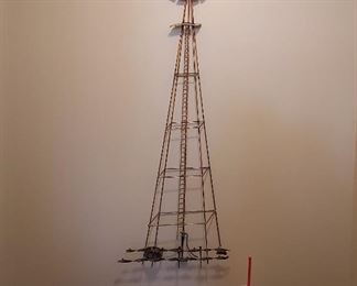 Large brass windmill 