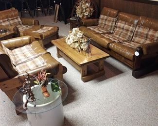 6-piece vintage western living room set