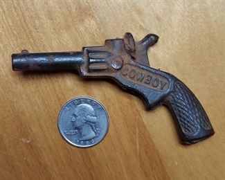 Vintage cast iron "Cowboy" cap gun