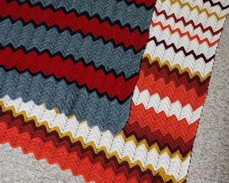 Vintage hand-made Afghans