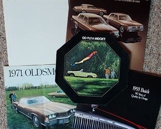 Vintage auto sales brocures