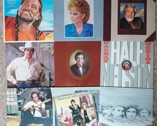 Vintage country vinyl LPs