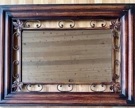 This amazing mirror measures 29x39 inches. Add some dimension to your room by adding this lovely mirror. 