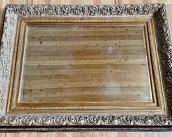 Ornate Framed Mirror measures 37x50 inches