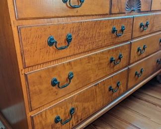 Eldred Wheeler Curly Maple Double Dresser