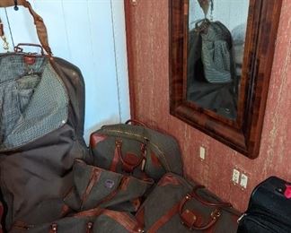 Set of Canvas & Leather Ghurka Luggage