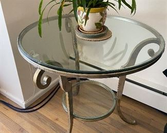 Glad and iron End table