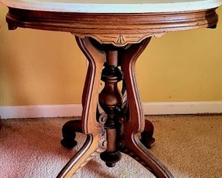 Victorian marble-top Lamp Table