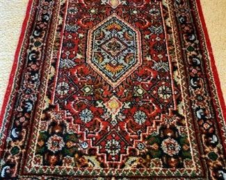 small hand-tied wool area rug