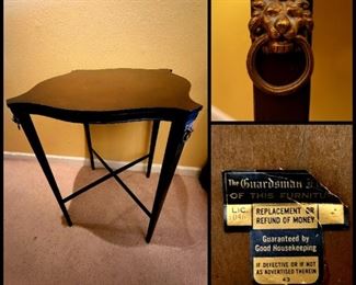 Vintage Mahogany tapered leg lamp table $69 or bid #7