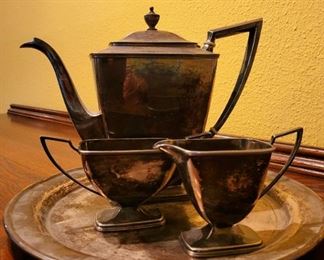 .vintage Silver tea set