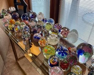 Collection of Paperweights, Murano 