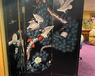 4 Panel Carved Screen
