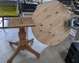 Table Base and 42" Round Panel (unfinished)