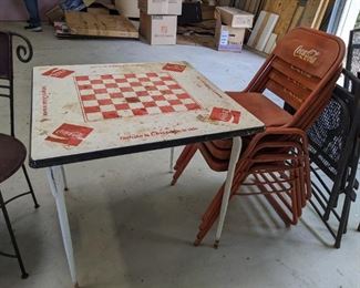 Coca-Cola Table and Chairs