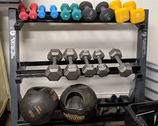 Weight Rack and Assorted Weights (sold separately)