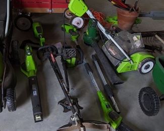 Assorted Lawn Equipment - Hedge Trimmer, Weed Eater, Blower