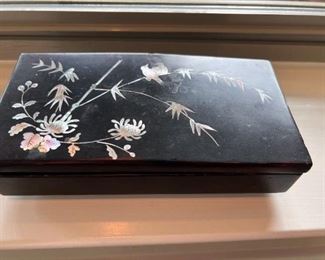 mother of pearl inlaid trinket box